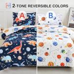 Dinosaur Galaxy Glow in The Dark Comforter Set