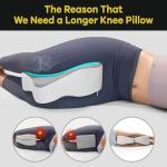 14” Knee Pillow for Side Sleepers - Gray