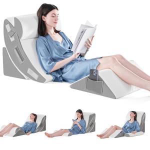 Set of 4 Adjustable Orthopedic Sleeping Pillows