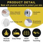 14” Knee Pillow for Side Sleepers - Gray