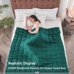 20 lbs Weighted Blanket for Adults - Dark 60"x80