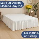 Ruffled Layflat Bedskirt for Easy Styling