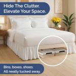 Ruffled Layflat Bedskirt for Easy Styling