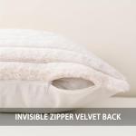 Set of 2 Faux Fur Christmas Pillow Covers 18”