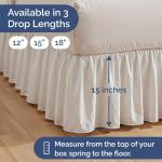 Ruffled Layflat Bedskirt for Easy Styling