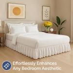 Ruffled Layflat Bedskirt for Easy Styling