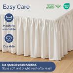 Ruffled Layflat Bedskirt for Easy Styling