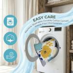 Blue and Yellow Floral Pillow Covers - 18x18 Inches