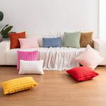 Set of 2 Faux Fur Christmas Pillow Covers 18”