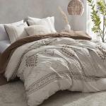 Boho King Size Duvet Cover Set in Beige-Terracotta