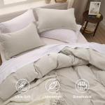 Bedsure King Size Soft Cotton Duvet Cover Set
