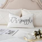 Let's Snuggle Decorative Lumbar Pillow Cover 12x20