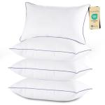 JOLLYVOGUE Queen Pillows Set of 4 - Soft Down Alternative
