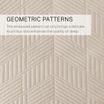Lightweight Beige Geometric Quilt Set for All Seasons