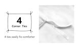 Lightweight Microfiber Duvet Cover Set, Bright White