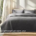 Bedsure Grey Quilts Queen Size Bedding Set