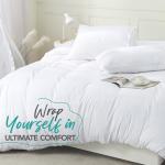Utopia Bedding Queen Duvet Cover Set, White