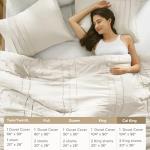 Cal King Duvet Cover Set - Soft Pintuck Pleats