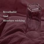 Burgundy 3-Piece Cotton Duvet Cover Set