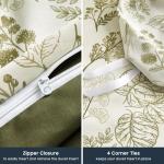 Floral Duvet Cover Set in Olive Green
