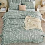 Reversible Floral Queen Duvet Cover Set
