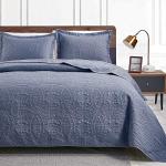 Blue Queen Bedspread Set with Pillow Shams