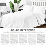 Hansleep White Queen Quilt Set - Soft Bedspread