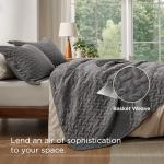 Bedsure Grey Quilts Queen Size Bedding Set