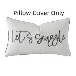 Let's Snuggle Decorative Lumbar Pillow Cover 12x20