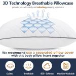 Memory Foam Body Pillow for Side Sleepers, 20x54 Inch