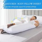 Cooling Cotton Full Body Pillow Insert for Adults