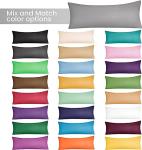 Ultra Soft Microfiber Body Pillow Cover, White