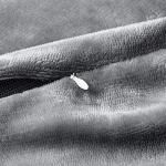 Cozy Fleece Body Pillow Cover with Zipper - Gray