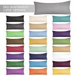 Ultra Soft Microfiber Body Pillow Cover - Charcoal Grey