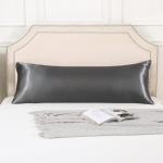 HUXMEYSON Grey Body Pillow with Satin Case
