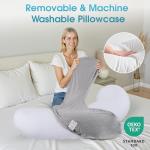 TranquilRelax Memory Foam C-Shaped Body Pillow