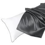 HUXMEYSON Grey Body Pillow with Satin Case