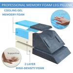 Adjustable Memory Foam Leg Elevation Pillow Set