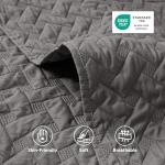 Bedsure Grey Quilts Queen Size Bedding Set