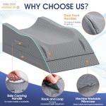 CushZone Adjustable Memory Foam Leg Elevation Pillow