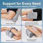 Knee Pillow for Side Sleepers and Pain Relief