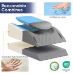 CushZone Adjustable Memory Foam Leg Elevation Pillow