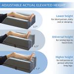 Adjustable Memory Foam Leg Elevation Pillow Set