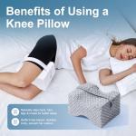 Knee Pillow for Side Sleepers and Pain Relief