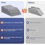 CushZone Adjustable Memory Foam Leg Elevation Pillow