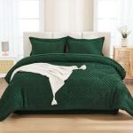 Andency Dark Emerald King Comforter Set - 7 Pieces