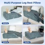 Adjustable Memory Foam Wedge Pillow for Legs