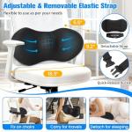 SweetSlubr Memory Foam Lumbar Support Pillow