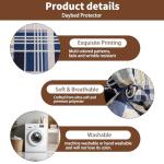 TieyaChkis 5 Piece Plaid Daybed Cover Set Twin Daybed Bedding Sets for All Season Lightweight Plaid Day Bed Comforter with Matching Shams&Decorative Pillows,39"x75"