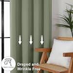 Ava Sage Green Blackout Curtains - 2 Panels